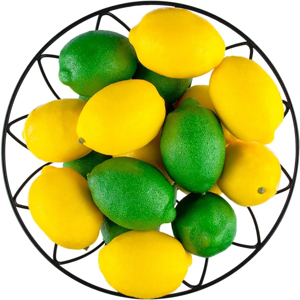 20 st konstgjorda citroner och limefrukter konstgjorda citroner