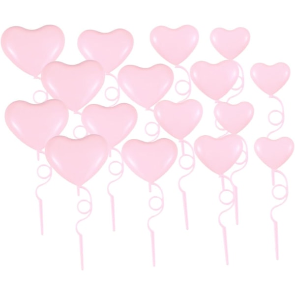 36 kpl Pink Heart Cake Inserts Ystävänpäivän kihlautumiskakku Pla