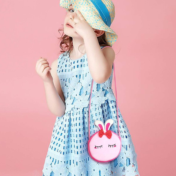 Handväska Liten Flicka Söt Axelväska Crossbody Plush Barnflicka