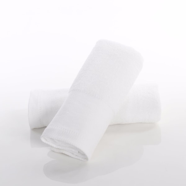 2 förtjockade borstade absorberande handdukar, superabsorberande - 100 % bomull