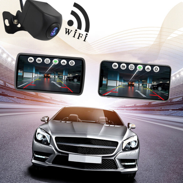HD WIFI Trådlös backkamera för bilar, fordon, WiFi-backup