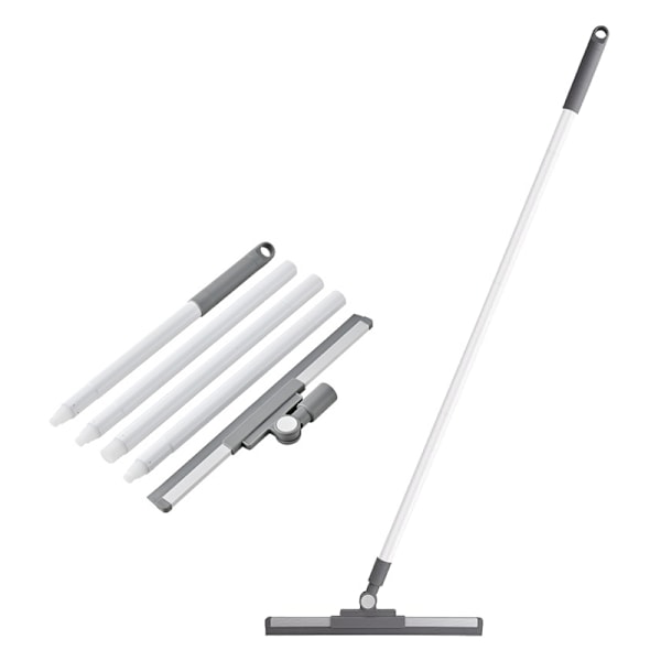 Lattiamoppe 35 cm - 136 cm kahva - Suihkumoppe - Lattiamoppe kahvalla - Suihkumoppe - Harmaa