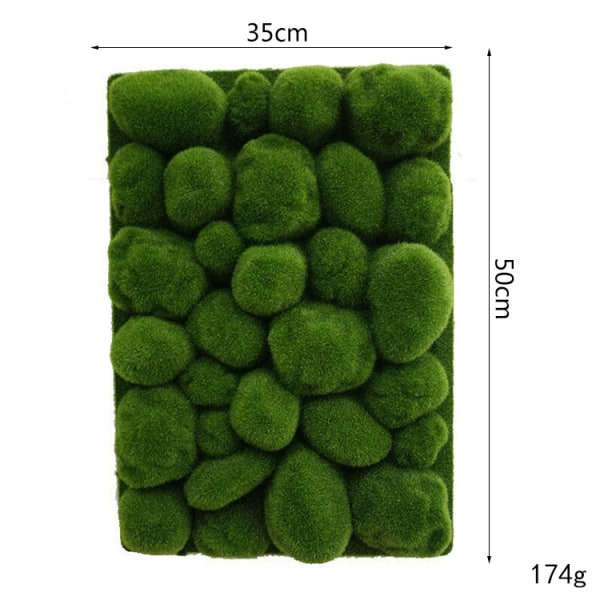 35cm*50cm kunstmos stendekoration kunstig grøn mos c