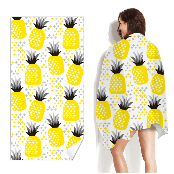 Yellow Pineapple - Badlakan Beach Badrum Body Badhandduk 160*