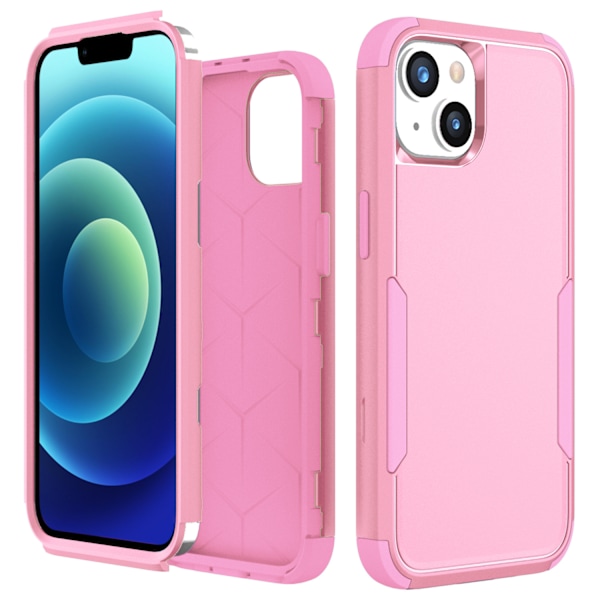 iPhone 14 Commuter -sarjan kuori - (Musta), Ohut & Kestävä, Taskuystävällinen, Porttien Suojauksella