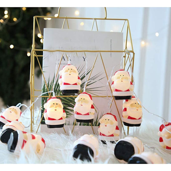 Julbelysning, LED-ljusslingor, Batteridriven Jultomte