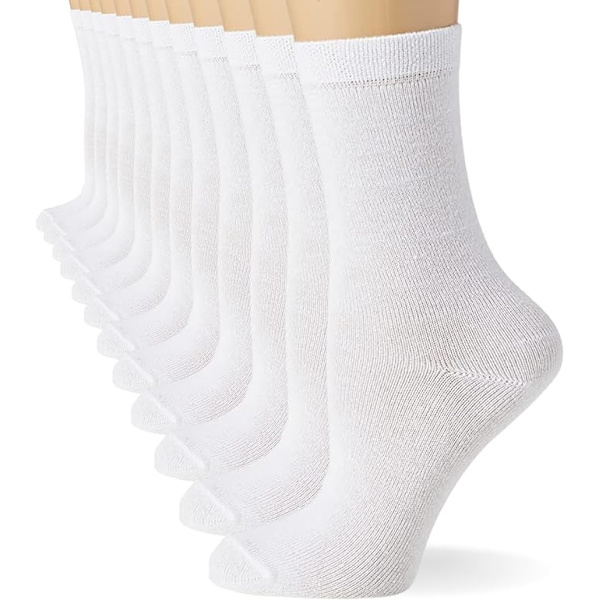 12-pack Unisex Barnstrumpor för Skolan (10+): Andningsbara, Hållbara och