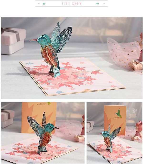Bursdagskortgave til dine foreldre, venner og elskere, 3D Pop-u