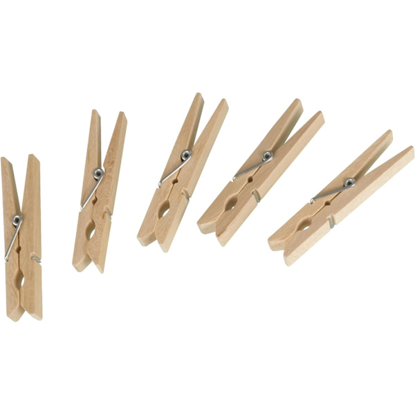 60 st bambu torkklämmor, växthusklämmor, hemklädder, bambu torkklämmor