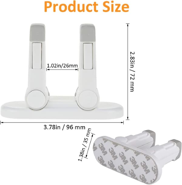 Baby Säkerhetslås Dörrstopp (Förbättrad), 2-pack Barnsäkerhet