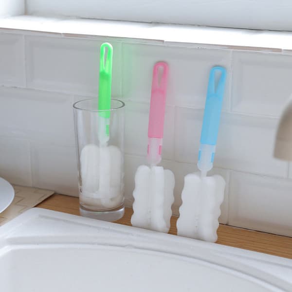 Avtakbar fortykket og forlenget koppvaskebørste, plast