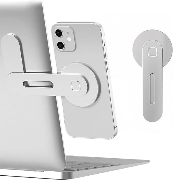 1 stk. Magnetisk Laptopstativ, Justerbart Telefon Skjerm Sidestativ for iPhone 14 Pro Max/iPhone 13/iPhone 12, Folda