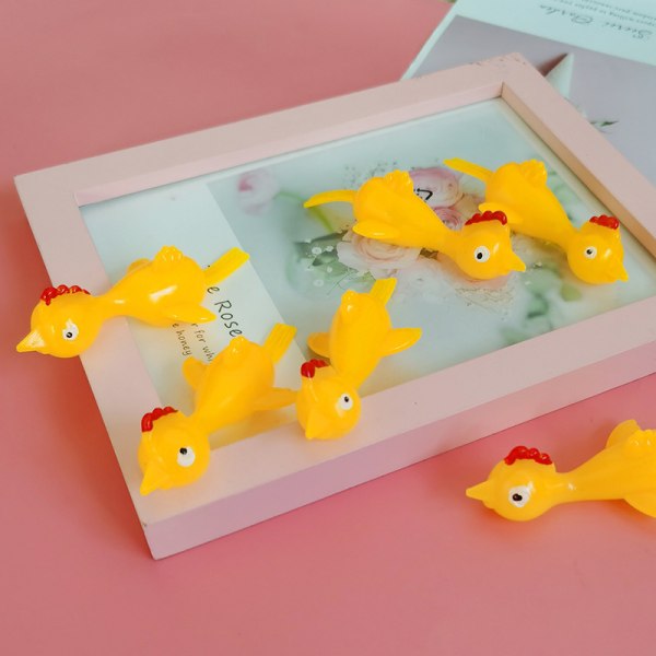 Stretchiga kycklingformade leksaker - Set med 5, kreativa hobbyer för Chi