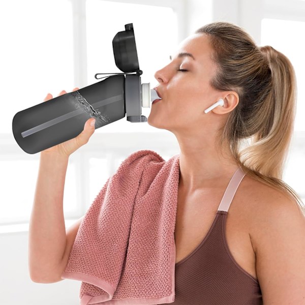 Svart Air Vattenflaska med Smak Pod 650ML Smak Vattenflaska Startset Frukt Doft Vatten C