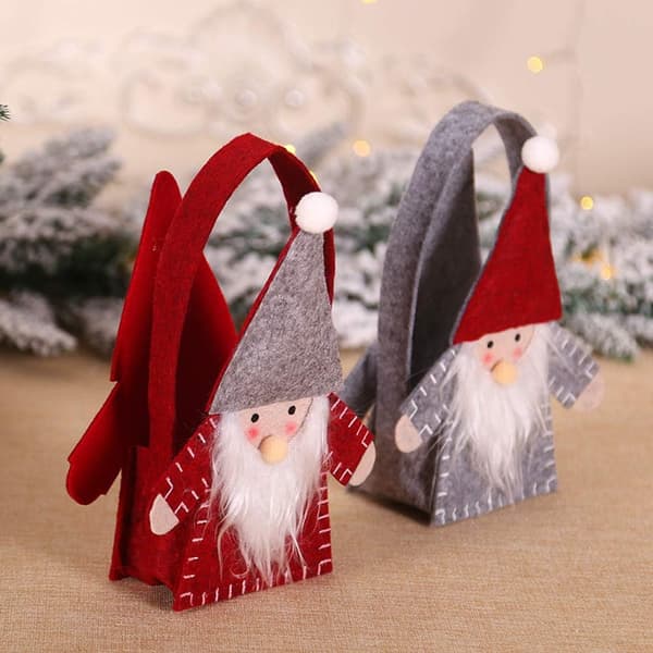 2 st julgodispåsar Godispåsar 3D Svensk Jultomte Nisse