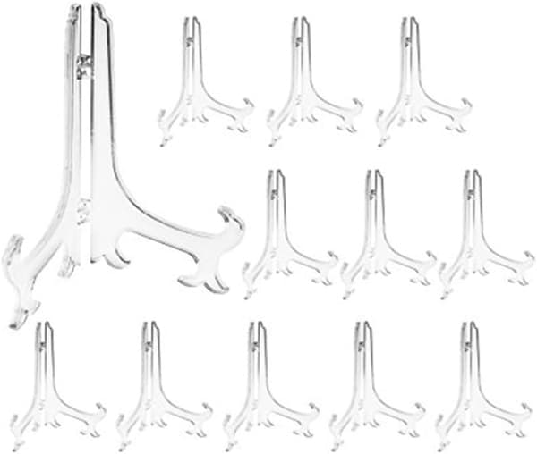 Transparenta plastbladshästar, 12-pack, transparent