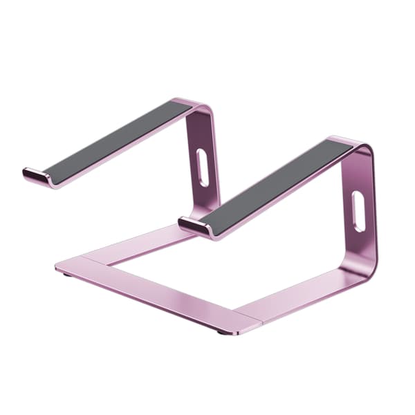 Bærbar PC-stativ (rosa), ergonomisk aluminiumsstativ for bærbar PC, avtakbart