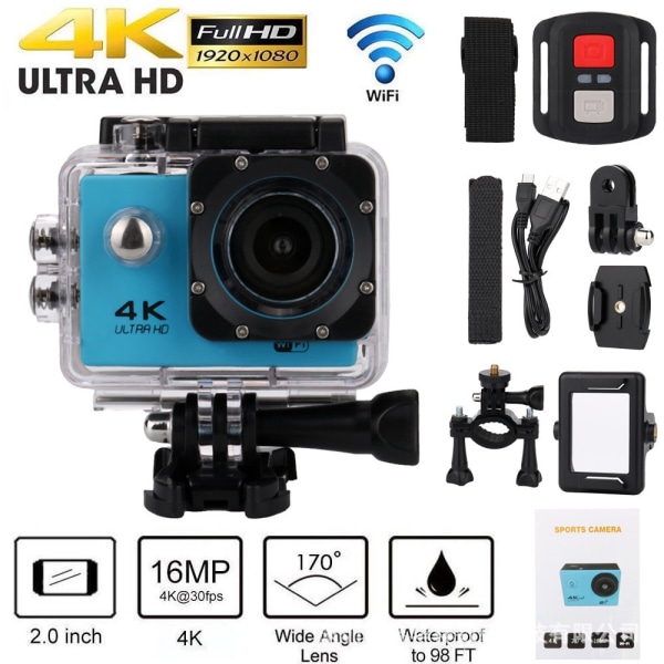4K-sportkameror, HD-kameror, undervattenskameror