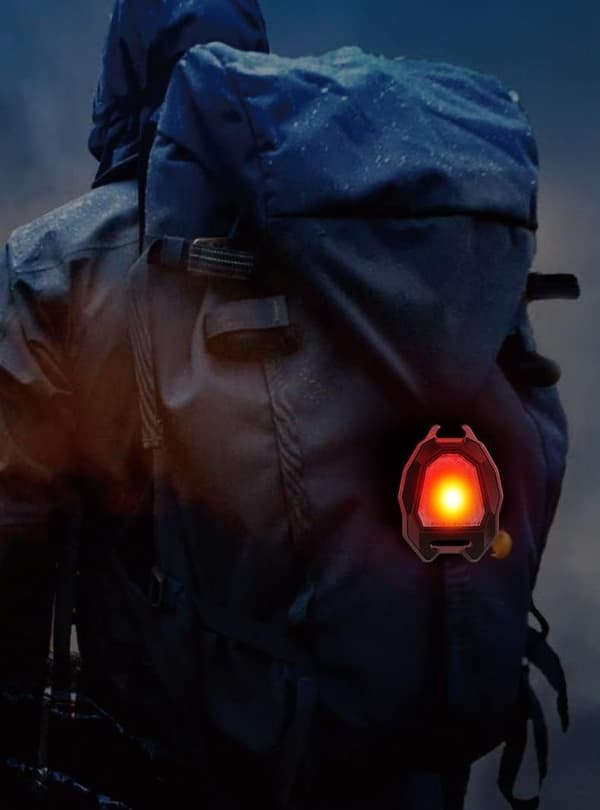 Multifunksjonell nøkkelring med nødbelysning 500mAh, 7 lysmoduser Mini LED-lys, 10