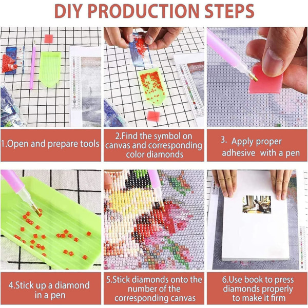16x12 Tum 5D Diamantmålning Katt - DIY Diamantkonst Hantverk Måleri