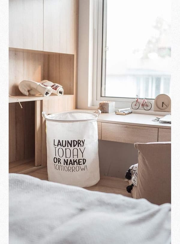 【Foldbar stofvaskekurv】Stor kapacitet til dyner, puder