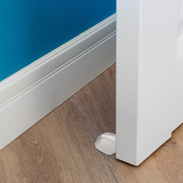Sett med 2 gummidørstoppere - 4,2 x 2,2 x 3,8 cm (B x H x D) - Sel
