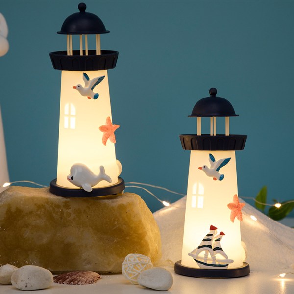 Ocean Lighthouse Creative Decoration Erikoislahja Night Light Cra