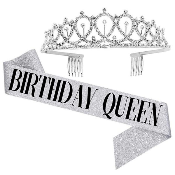 Kvinnor Tjej Grattis på födelsedagen Tillbehör Axelbälte Crystal Crown
