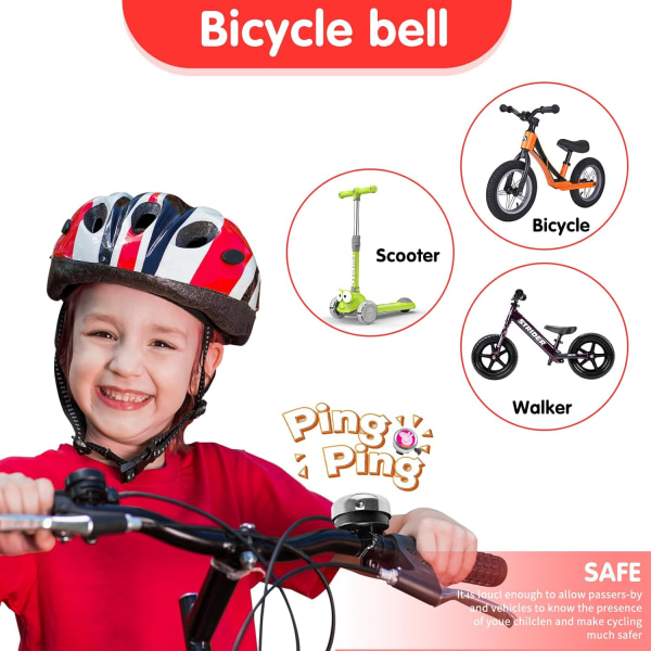 2 delar barncykelklocka, cykelklocka cykelstyre