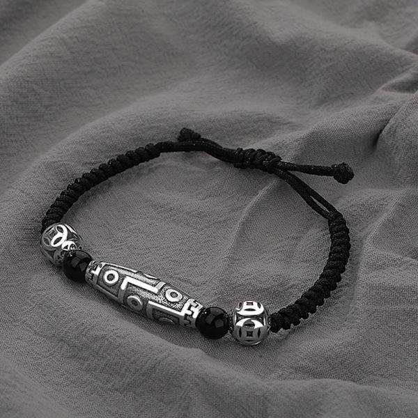Parbracelet i flätad stil, retro etnisk, justerbar