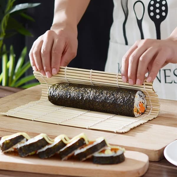 Sushi-kit 14 delar, Sushi-förberedelsekit med presentask – Video och