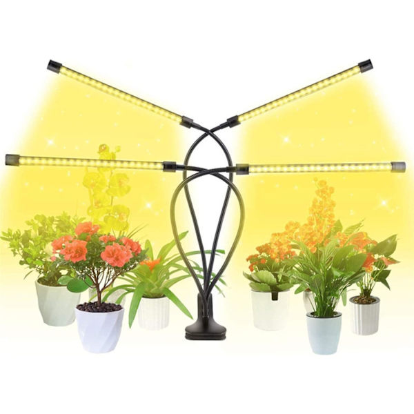 LED-växtlampa, Fullspektrum Växtlampa, Timer + Adapter