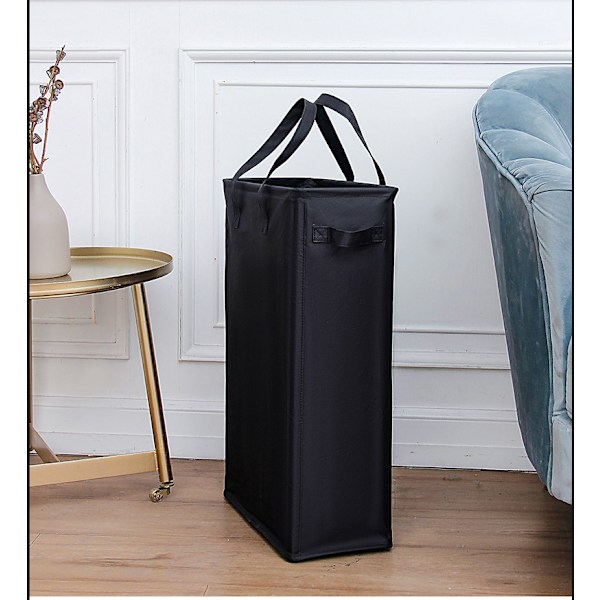 Svart Slank Tvätthållare, 39x19x62.5CM, Bärbar Tvätthållare