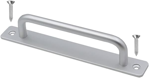(Sort, 243mm) 2 stk. Aluminium Dørgreb Heavy Duty Slid