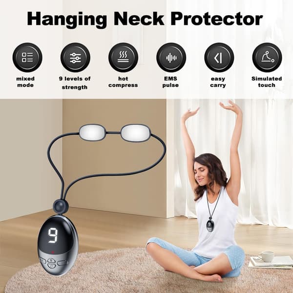 EMS nackmassager, bärbar hängande nackmassager