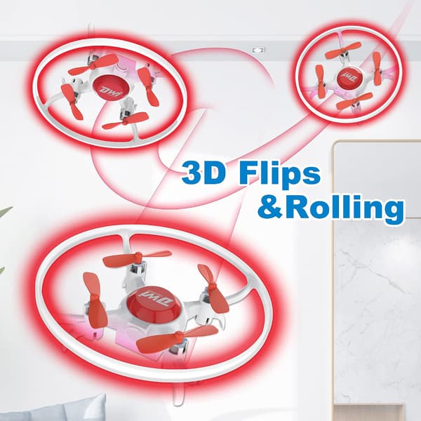 4,2 tommer Mini Drone til Børn med LED Lys Crash Proof One Key