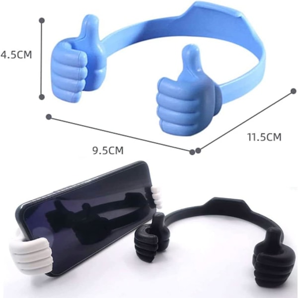 Mobilholder til mobiltelefon, 6 stk., Universal, Fleksibel silikone, Mobiltelefonholder, Mobiltelefonholder