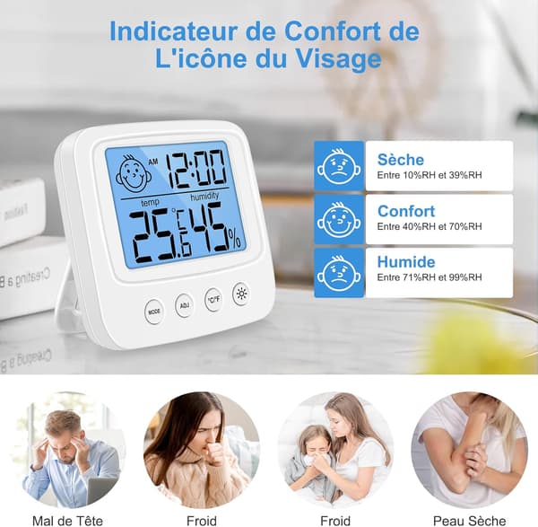 Højpræcision Digital Indendørs Hygrometer Termometer, Indendørs Digi