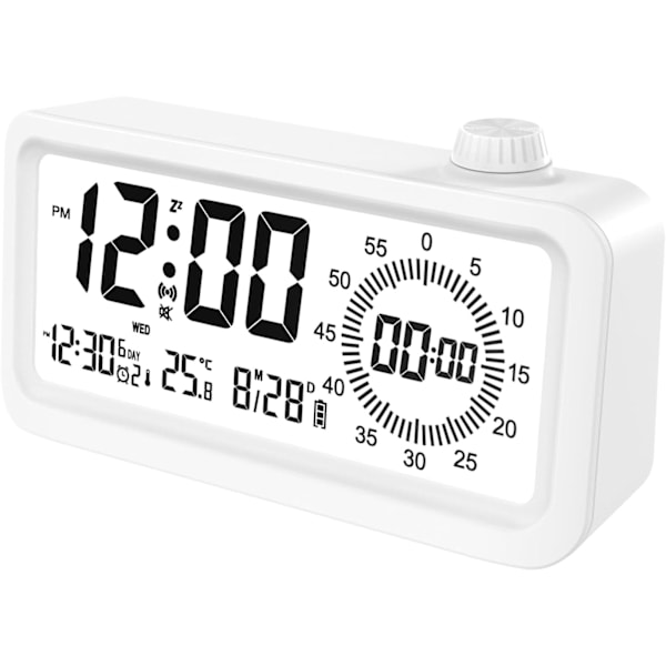 1 st vit timer larmklocka digital matlagningstimer, skrivbordstimer, kontorstimer för barn och vuxna, ti