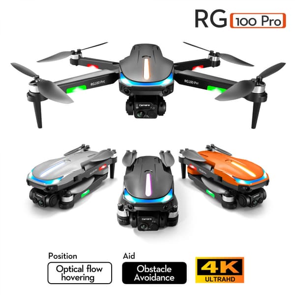 Drone 4K Kamera FPV WiFi Live Class GPS Rækkevidde Quadcopter