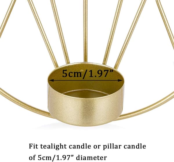 2 metallvegglysestaker, veggdekorasjoner, belysning for stearinlys