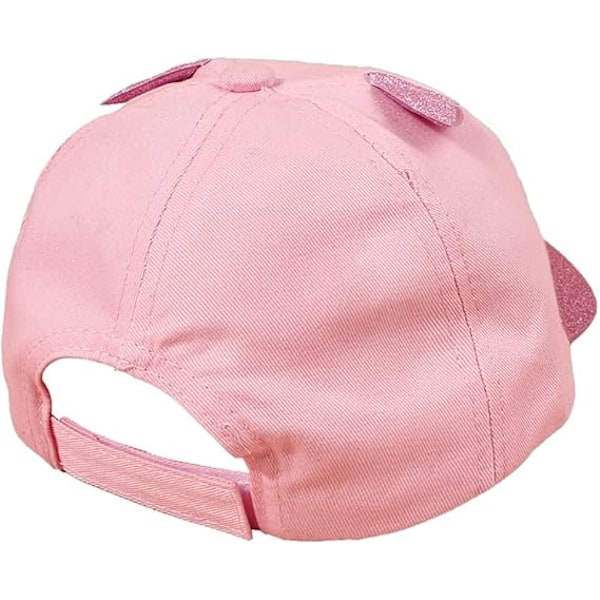 1 stk., kasketomkreds 54cm, børne katteøre baseball kasket pige sød killing justerbar snapback