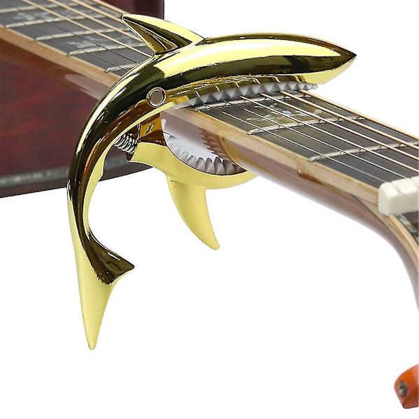 Gold Tyrant - Zinklegering Gitarrhaj Capo för Akustisk och Elektrisk Gitarr