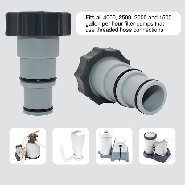 Starlight-intex gjengepumpe erstatningsslangeadapter 4 stk