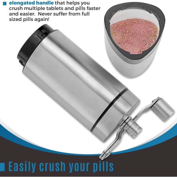 Pill Crusher - Professionell manuell Pill Crusher och Cutter Crush,