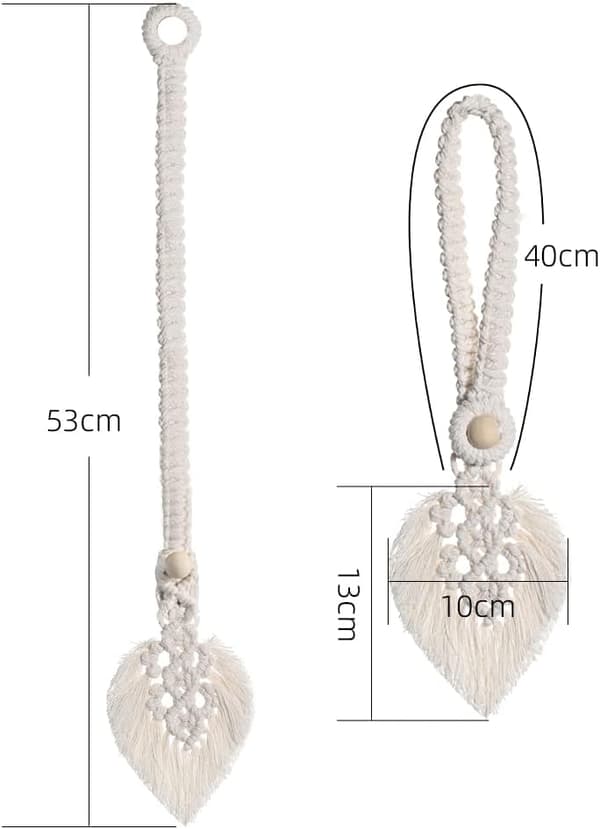 2 stk. Gardinbindere (Beige), Boheme Blade Gardinbindere