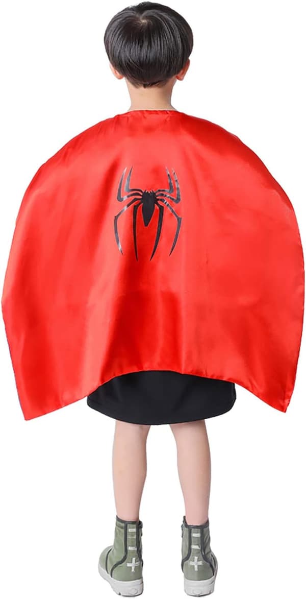 90cm Spiderman Barn Cape Barnklänning Halloween Kostym Barn