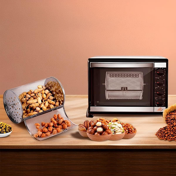 Rotisserie Kurv til Tower Air Fryer Rustfrit Stål Rotisserie Grill Kurv Ov