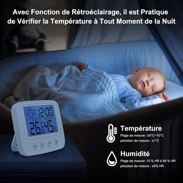 Højpræcision Digital Indendørs Hygrometer Termometer, Indendørs Digi