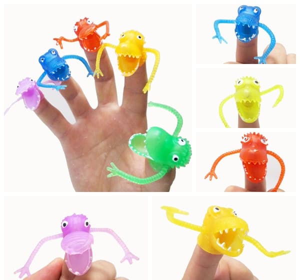 Monster Fingerdockor - 10-pack, Dockor för Barn, Perfekt för